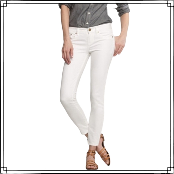 J. Crew Denim - J. Crew Toothpick White Ankle Jeans Size 27